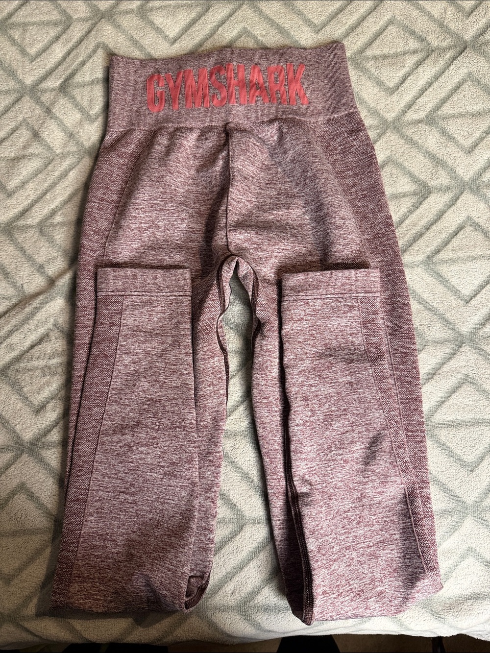 Gymshark Kids High-Rise Leggings - Mauve Heather